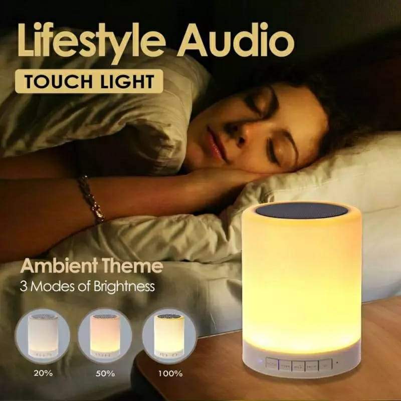 Multifunktionales LED-Nachtlicht mit Bluetooth-Lautsprecher und Touch-Steuerung