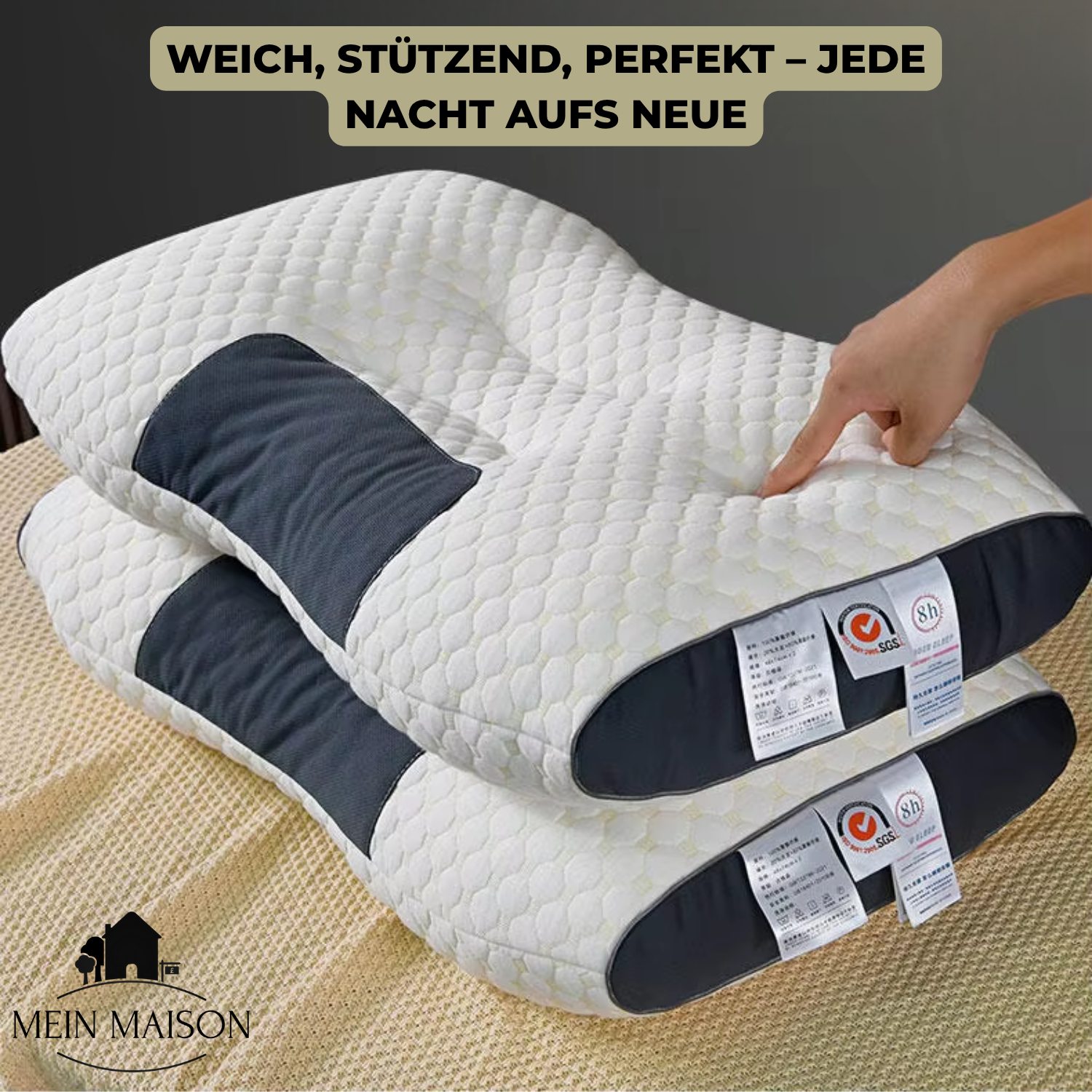 Ergonomic Neck Pillow RelaxForm | Breathable & Adaptable