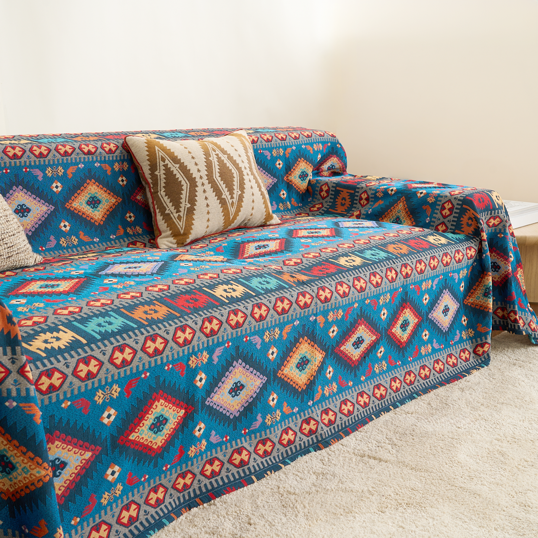 Modern, stylish, and durable Boho-style sofa cover