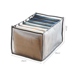 7-Fächer Kleiderschrank Organizer aus Netz für Kleidung