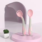 Ergonomic Baby Cutlery Set with Non-Slip Spoon and Fork for Children