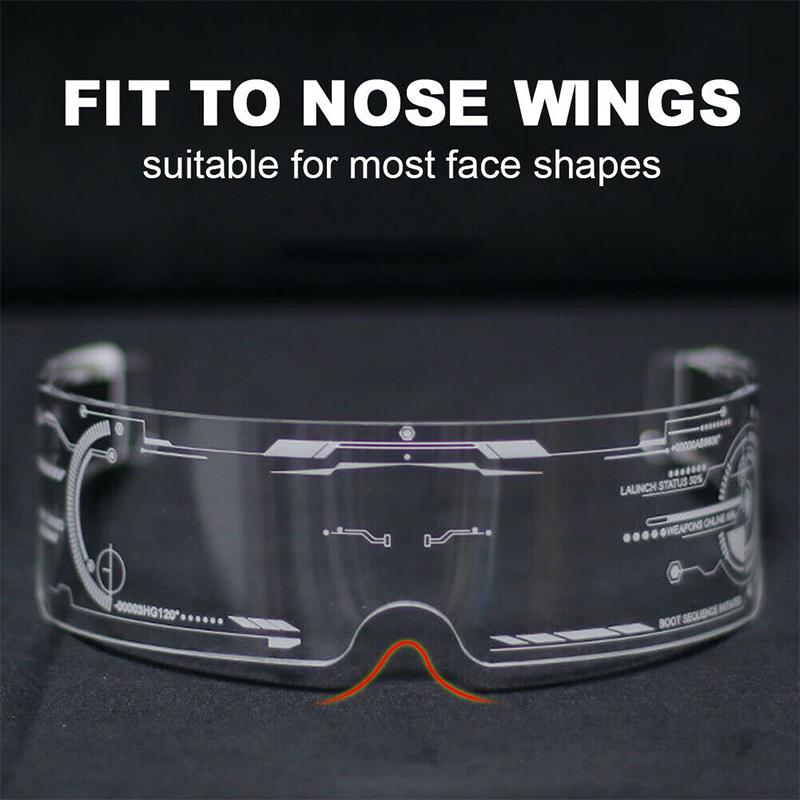 Strahlende LED-Brille NeonBlick