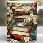 Kreative Blumige Kaffeetasse für Bücherliebhaber – Perfektes Geschenk