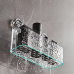 Praktischer Badezimmer Organizer mit Saugnapf - Wasserdichtes Aufbewahrungssystem