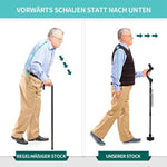 Kompakter und anpassbarer Gehstock für mehr Sicherheit