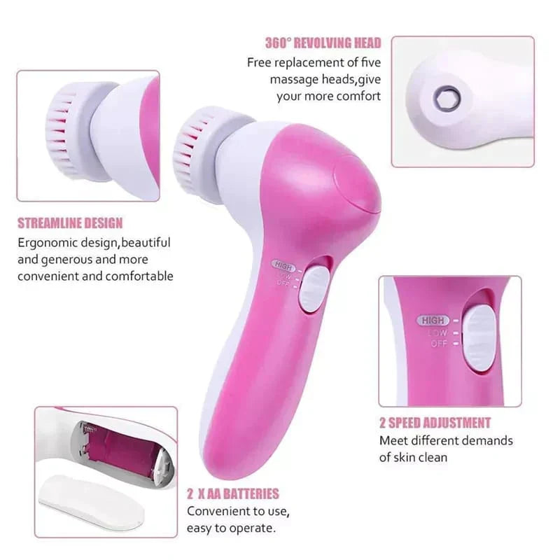 Multifunctional 5-in-1 Facial Massager