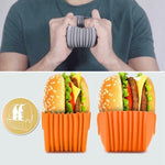 Clean burger holder for easy handling