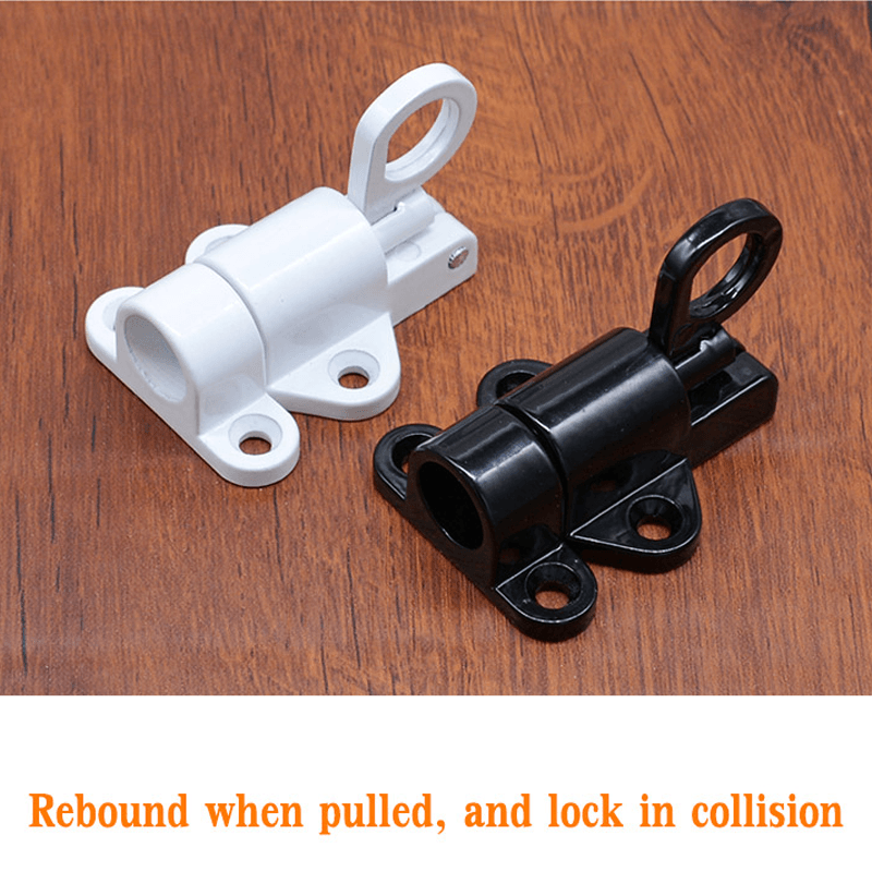 Spring mechanism for automatic aluminum window locking