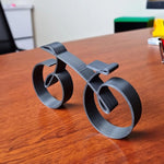 Elegante Fahrradskulptur aus Metall für dein Zuhause