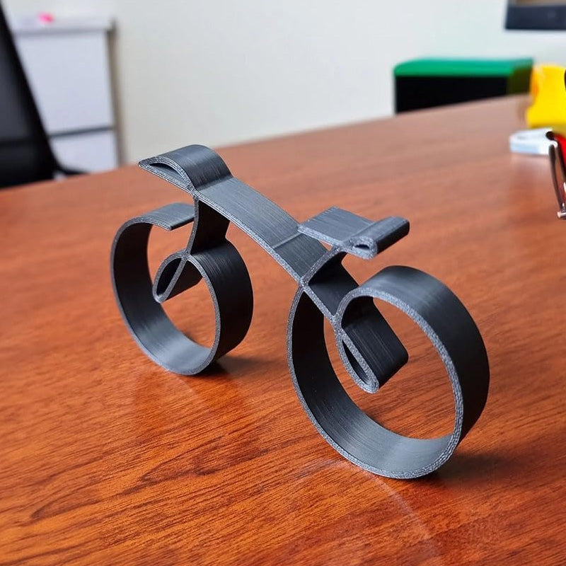 Elegante Fahrradskulptur aus Metall für dein Zuhause
