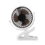 Portable Clip-On Fan with 360° Rotation – USB & Rechargeable Battery