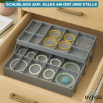FlexiSort - Intelligenter Schubladenorganisator für maximale Ordnung