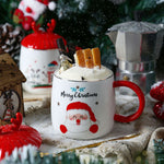 Christmas mugs with festive design