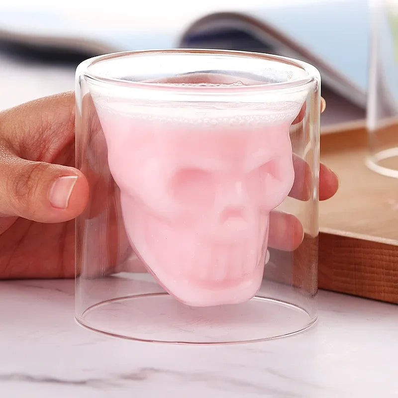 3D Skull Drinking Glass - Unique Design