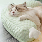 Breathable Cooling Pet Bed with Neck Support, Washable