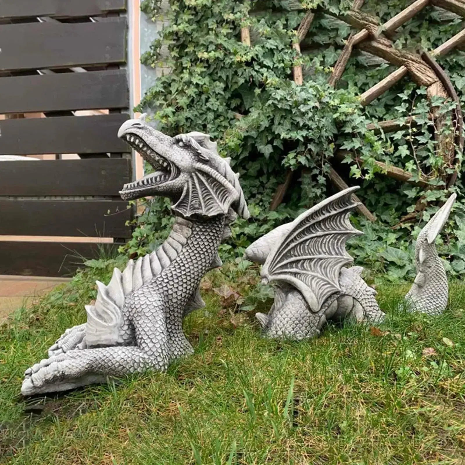Mystischer Drachenzauber für Ihren Garten | Fantasievolle Skulptur