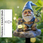 Magical Garden Gnome Stake | Weatherproof Acrylic Charm | Lawn and Flower Decoration