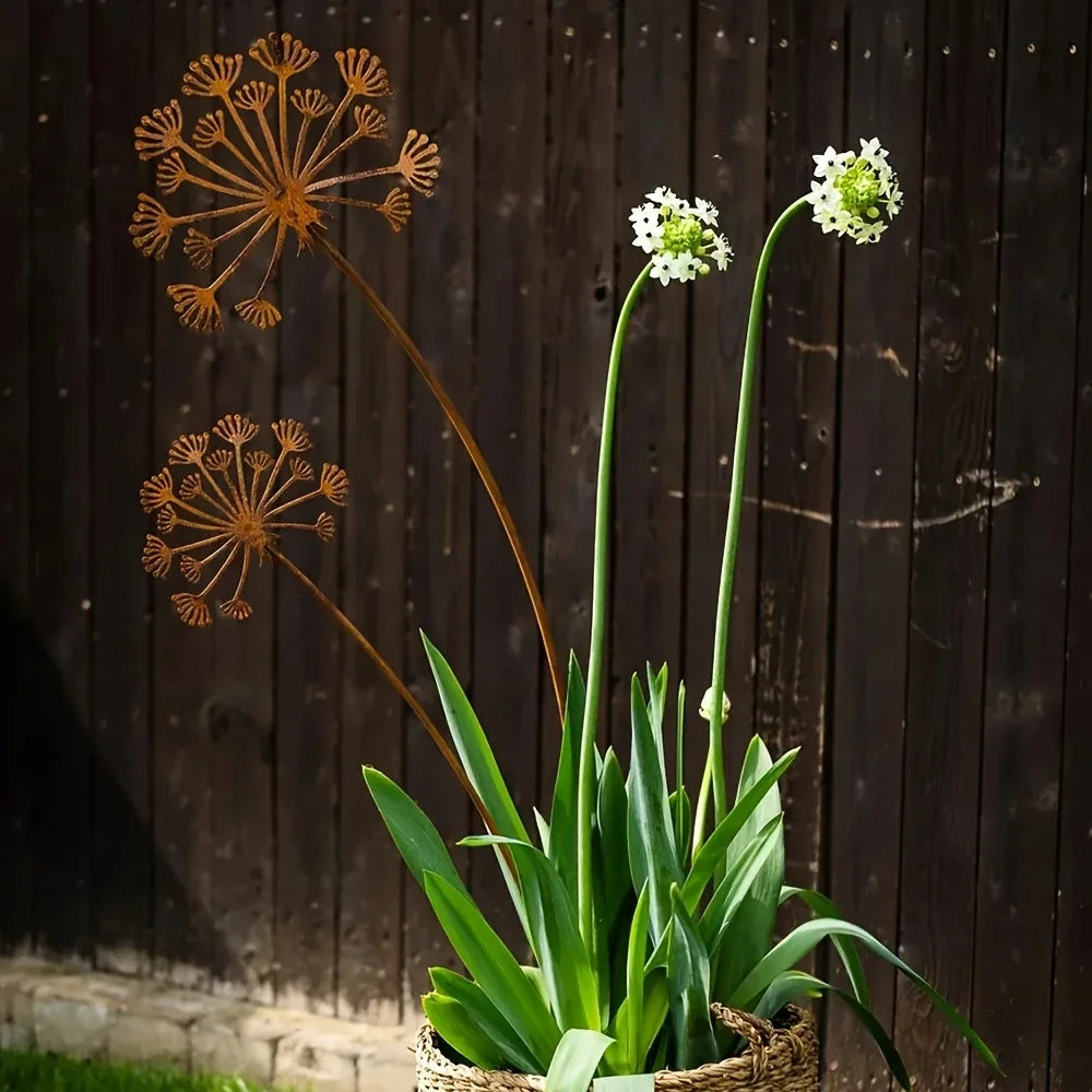 Eleganter Metallpflock für Ihren Garten | Stilvolles Deko-Element