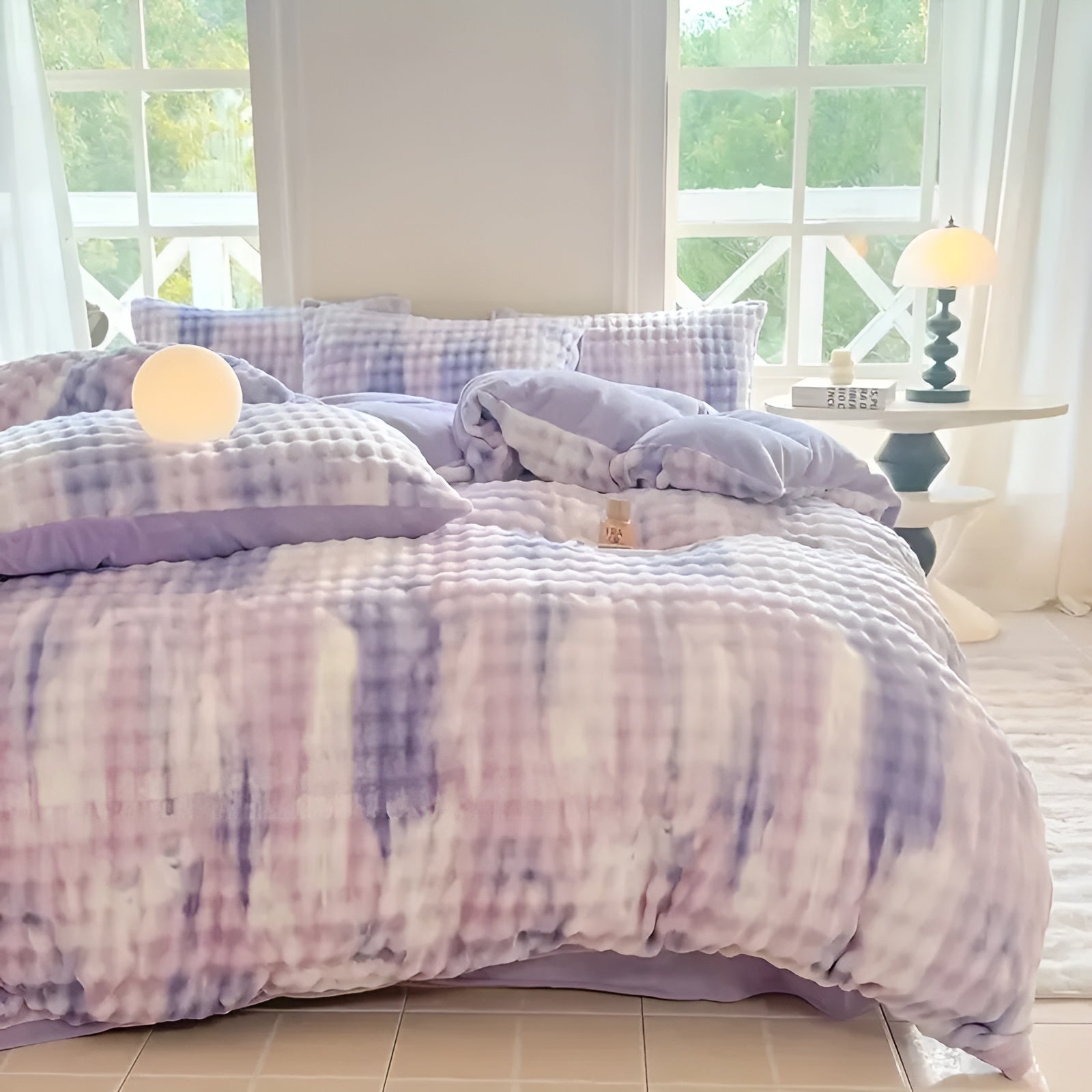 Cozy Plush Duvet Cover Set – Warm and Soft for Autumn & Winter | Reversible Design in Rabbit Fur & Milk Velour