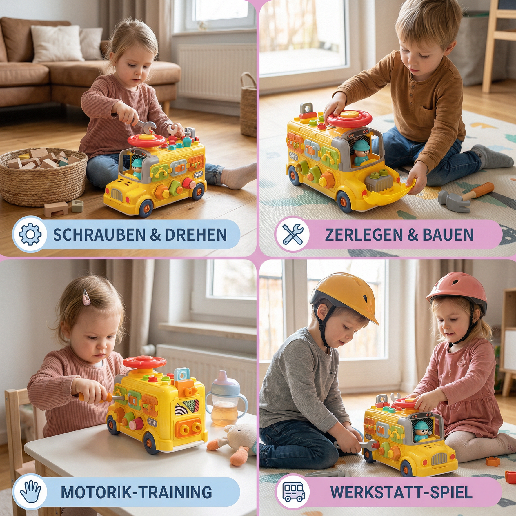 Montessori Screw Toy 7-in-1 – Educational Toy for Construction and Motor Skills