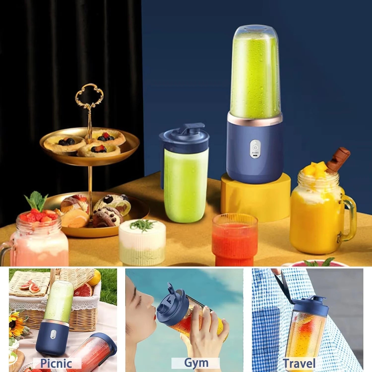 FlexiMix tragbarer USB Smoothie-Mixer | Ideal für unterwegs