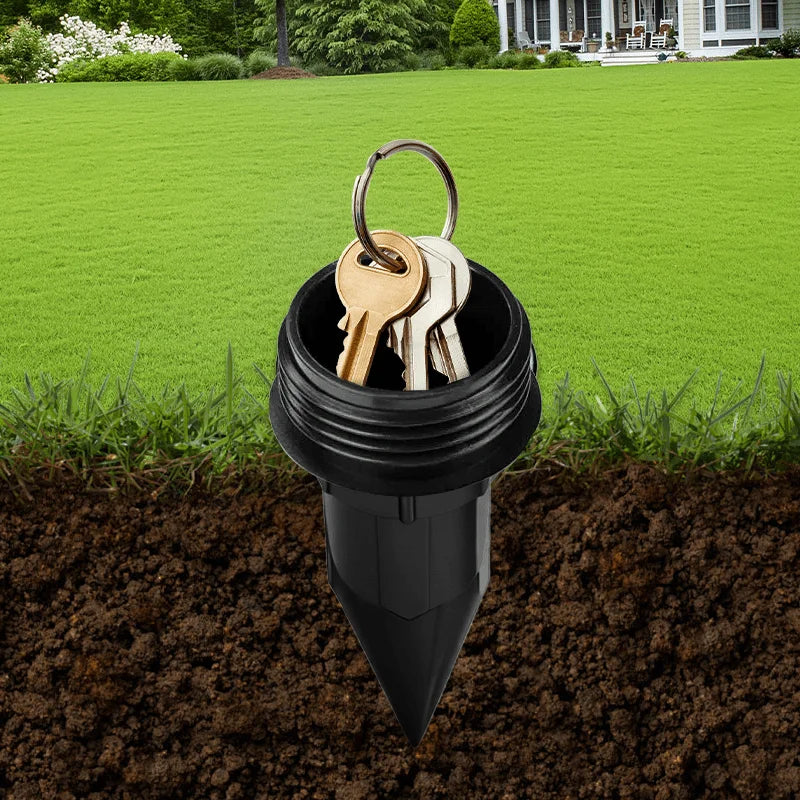 Key safe in lawn sprinkler design
