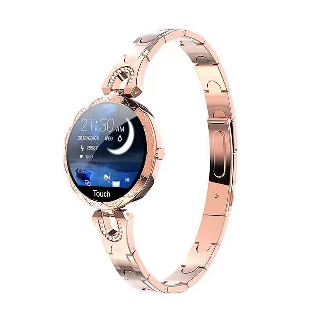 Damen Smartwatch – Wasserdicht, Gesundheits- und Fitnessmonitor im eleganten Design