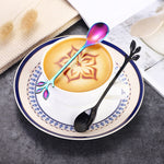 4-piece set creative branch leaves spoon fork stirring spoon tableware