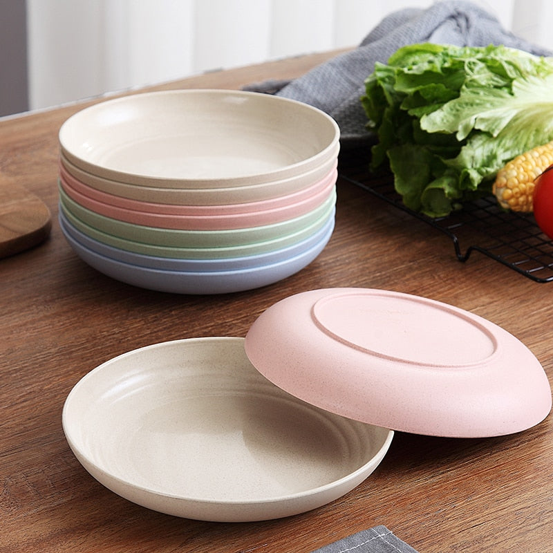 4-Piece Dinnerware Set Made from Biodegradable Materials – Fruit and Snack Plates