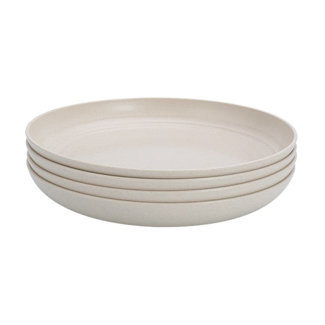 4-Piece Dinnerware Set Made from Biodegradable Materials – Fruit and Snack Plates