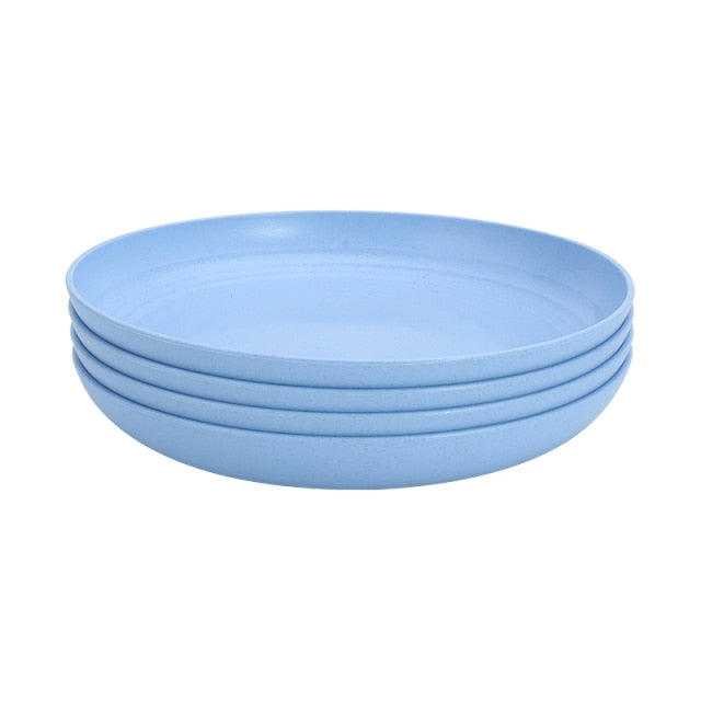 4-Piece Dinnerware Set Made from Biodegradable Materials – Fruit and Snack Plates