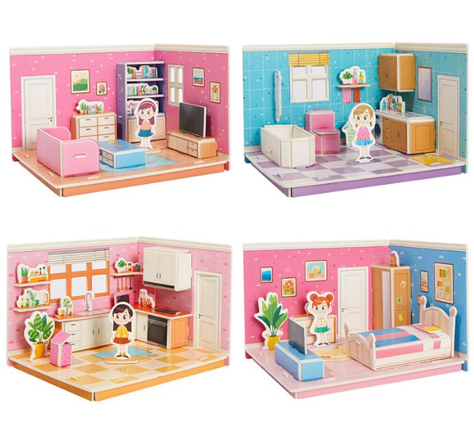 Dream House 3D Puzzle – Creative Play and Design Set