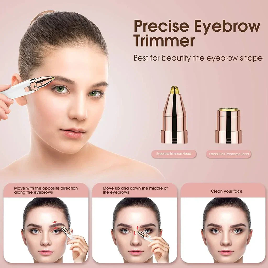 2-in-1 Gesichts-Haartrimmer mit Beleuchtung