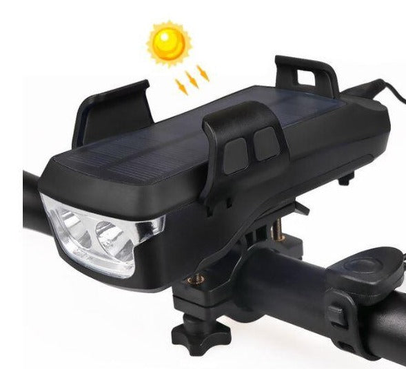 Multifunktionale Solar Fahrradlampe 5 in 1 | Nutzen Sie Sonnenenergie