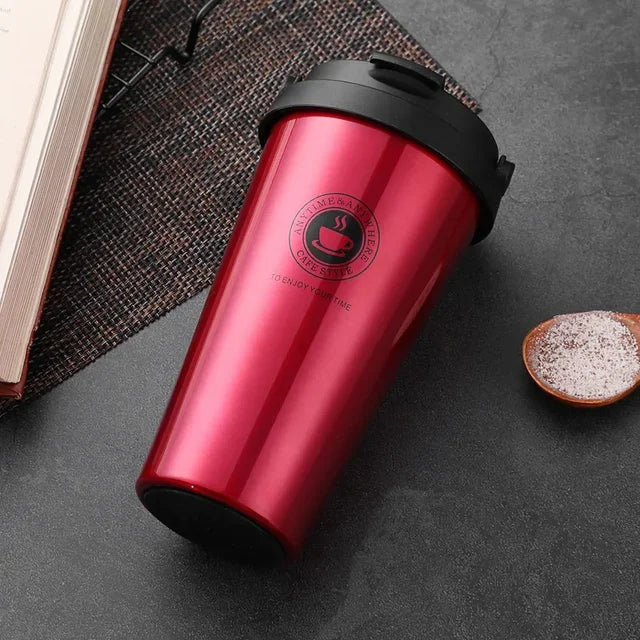 Insulated Tumbler Hot-Cold – Stainless Steel Travel Mug 500 ml with Sliding Lid