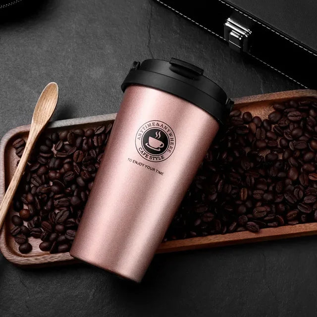 Insulated Tumbler Hot-Cold – Stainless Steel Travel Mug 500 ml with Sliding Lid