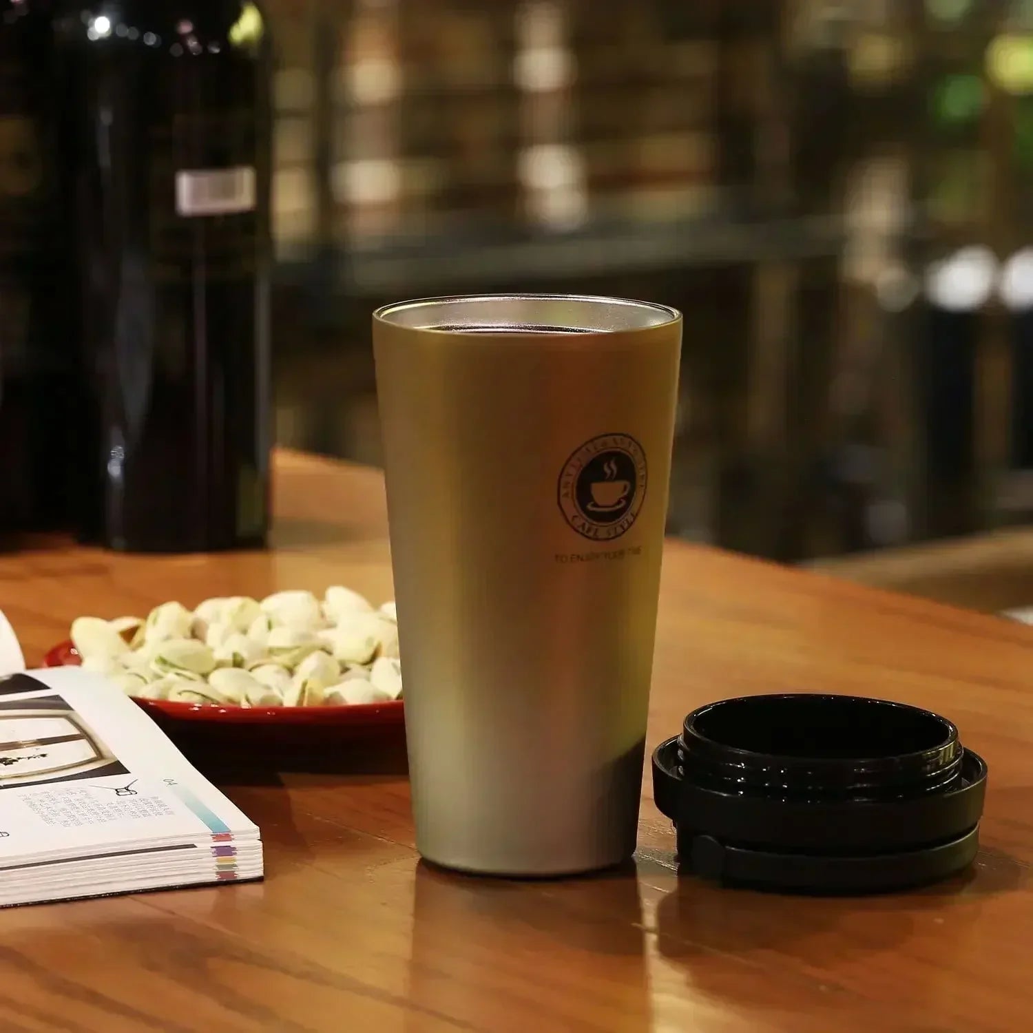 Insulated Tumbler Hot-Cold – Stainless Steel Travel Mug 500 ml with Sliding Lid
