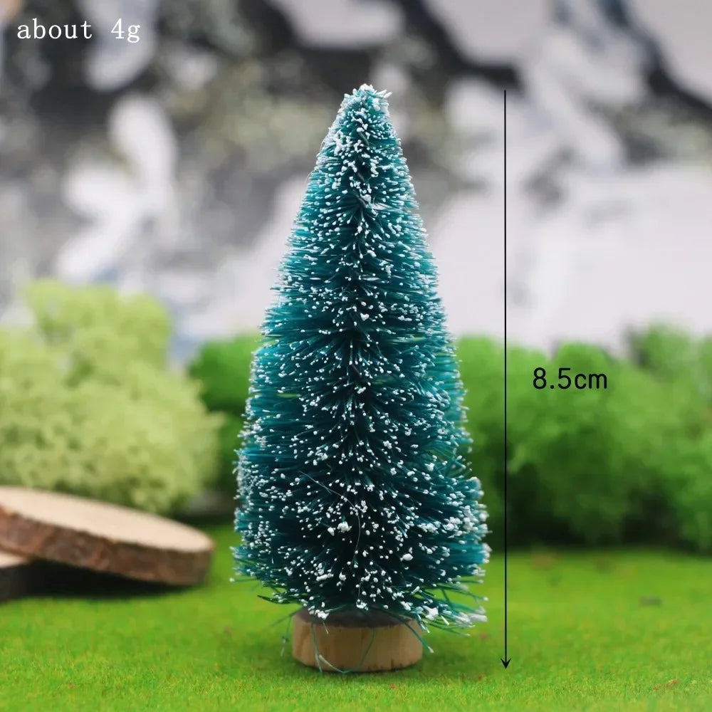 Festlicher Miniaturbaum | Handgearbeitet aus Zeder und Kiefer | Tischdekoration & Weihnachtsfigur 4,5–13 cm