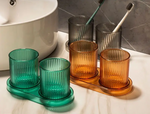 Colorful Anti-Drip Bathroom Tumblers - ColorSip HomeCup
