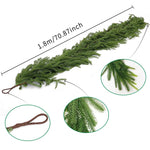 Festliche Weihnachtsgirlande 180 cm | Künstliche Tannendekoration für Ihr Zuhause