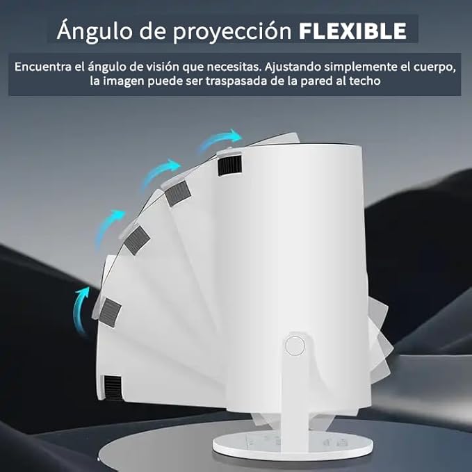 Portable Mini Projector with Android 12 and 130-inch Projection
