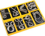 Set aus Metall-Puzzle-Ringen
