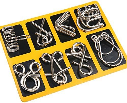 Set aus Metall-Puzzle-Ringen