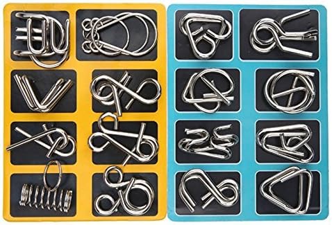 Set aus Metall-Puzzle-Ringen