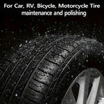 Tire care wax for brilliant shine and long-lasting protection