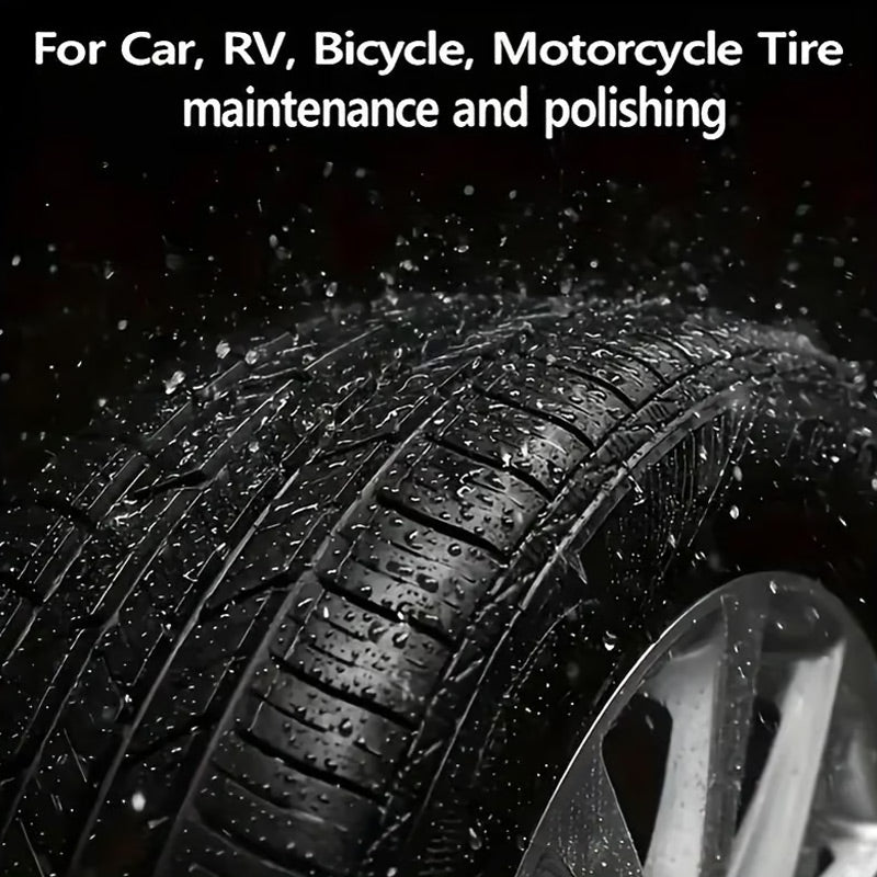 Tire care wax for brilliant shine and long-lasting protection