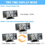 Projektionswecker mit flexibler 180° Anzeige – Schlummerfunktion und Temperaturdisplay