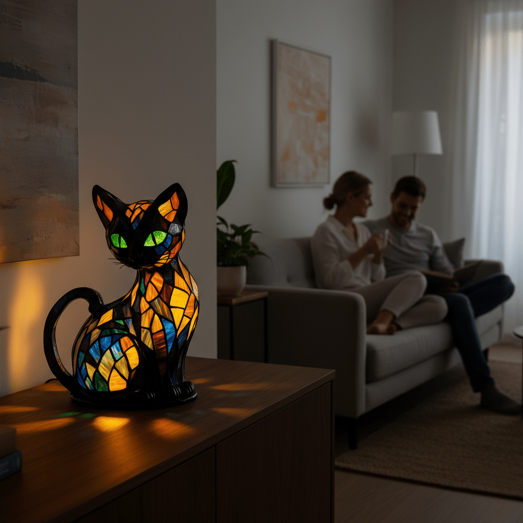 Cat Magic - Playful LED Night Light for a Cozy Atmosphere