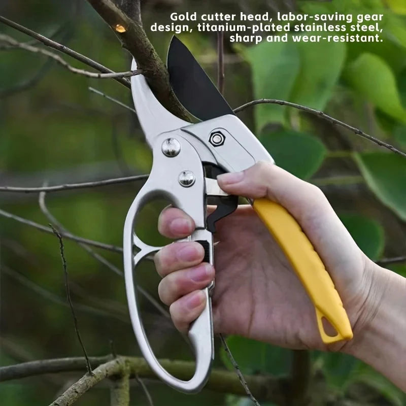 MaxiCut Pro Gartenschneider mit Seilmechanismus | SK5-Stahl | Effizient bis 18 mm