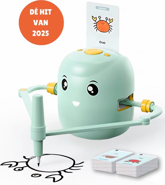 KreativBot | Fördert die Zeichenkunst von Kindern | Lernspielzeug mit 100 Karten